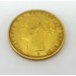 A Victoria full sovereign, 1887, young head, Sydney Mint.