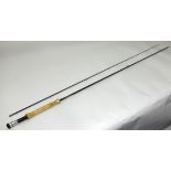 Hardy , a Graphite Fishing Rod, two piece, with cloth bag.