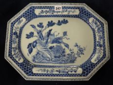 Blue and White plater, 42.5cm