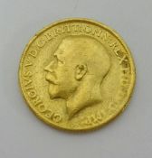 A Geo V gold, sovereign, 1914.