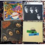 Collection of vinyl records (albums) including The Beatles 'Revolver', The Beatles 'Yellow