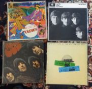 Collection of vinyl records (albums) including The Beatles 'Revolver', The Beatles 'Yellow