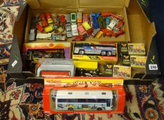 Various group of toys including Lesney, Matchbox, early Corgi Classics, racing cars and some bus