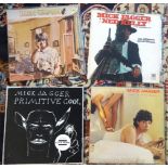 Collection of vinyl records(albums) including Mick Jagger 'She's the boss', Ronnie Wood 'Now look'