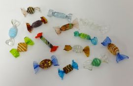 A collection of Murano Glass 'Sweets'.