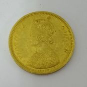 A Victoria India One Mohur gold coins, 1862, 12 gms
