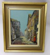 George Horne, St. Ives, oil on board 'Bunkers Hill' signed.