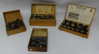 A Boley Leinen watch makers lathe boxed, a Boley Leinen Staking Tool kit, boxed, and a quantity of