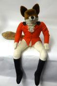 Fox dressed in hunting gear, (possible Johnny Walker promo.)