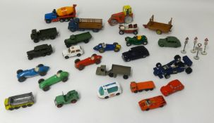 Dinky Toys racing cars, other Dinky's and other diecast models.
