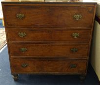 A 19th century mahogany secretaire chest of drawers.