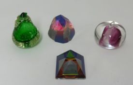 Three paperweights including Australian Crystal (3).