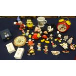 Mickey Mouse, various collectables and memorabilia also Swarovski Crystal Memories.