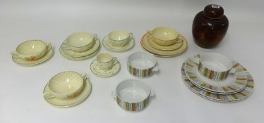 Various 1920/30's chinaware's, Carlton Ware, Suzie Cooper, Poole and Midwinter.