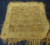 A silk rug.