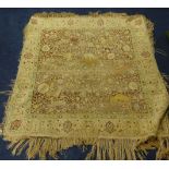 A silk rug.