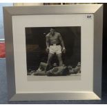 Boxing, A Muhamed Ali, photo print, framed.