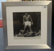 Boxing, A Muhamed Ali, photo print, framed.