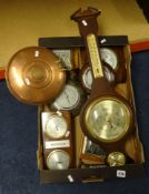 A collection of traditional barometers (two boxes)