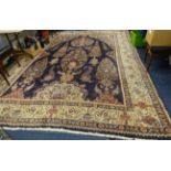 A middle eastern carpet, with signature, approx 400cm x 303cm