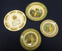 A Dickens Ware bowl and plates and other chinawares