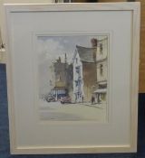 Michael Hill (Plymouth Artist), signed watercolour 'Southside Street, Barbican, Plymouth' 30cm x