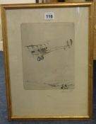 Howard Leigh (1896-1934) Engravings of various planes including Sopwith camel, Sopwith snipe and