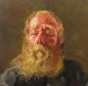 Robert Lenkiewicz (1941-2002) early oil on canvas, 'Albert', this is possibly a portrait of