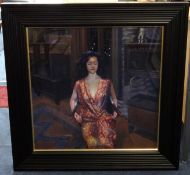 Robert Lenkiewicz (1941-2002) oil on board 'Anna at the House' signed twice and titled verso '