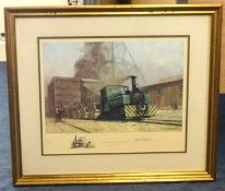 David Shepherd, a signed limited edition print,. No 532/850, 'On the Sub Nigel Mine, in the
