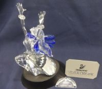 Swarovski Crystal -"Magic of Dance" Annual Edition 2002, Isadora, Cert of Auth, Stand and Plaque
