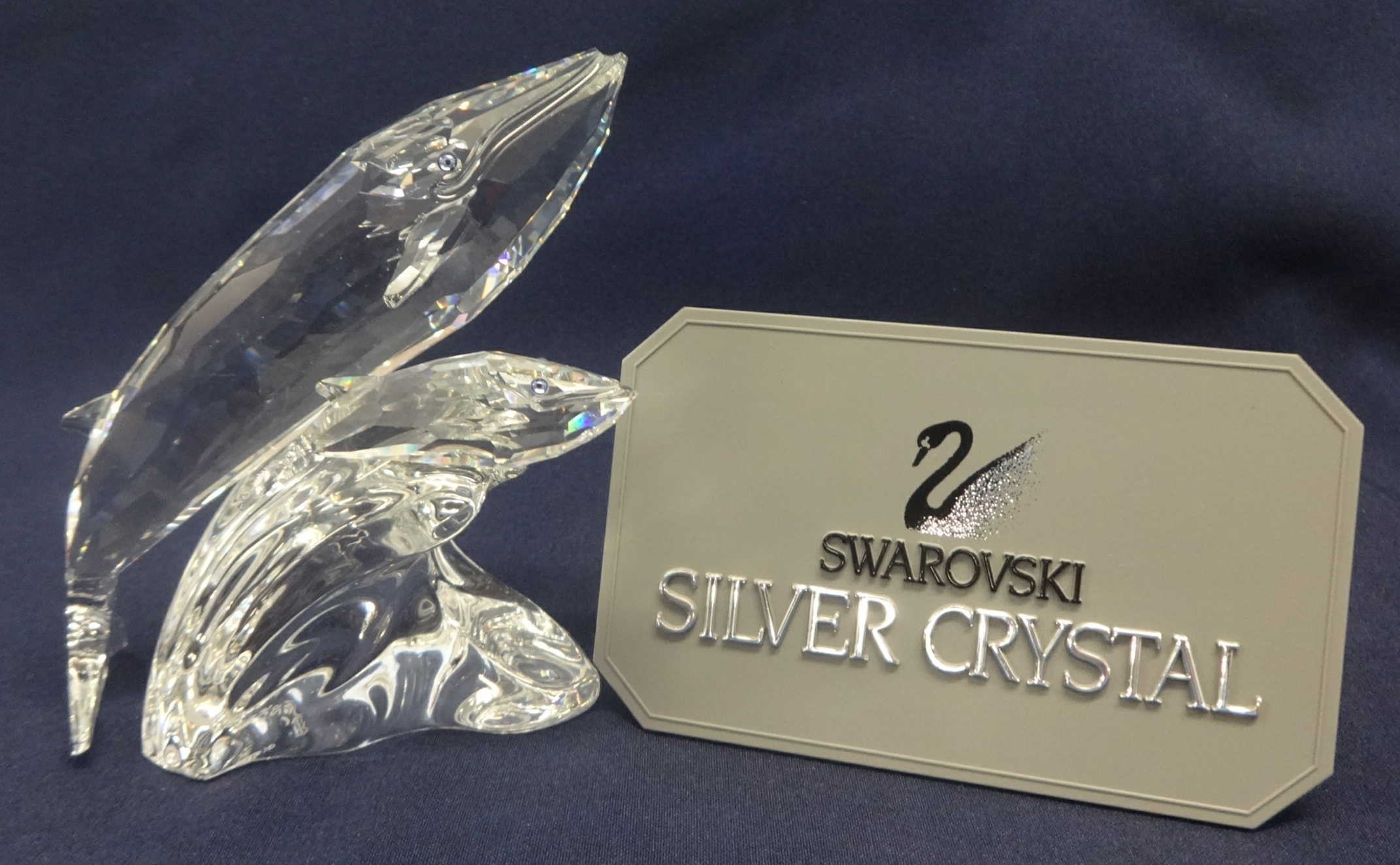 Swarovski Crystal SCS Members 1992 Whales 'Care for Me'