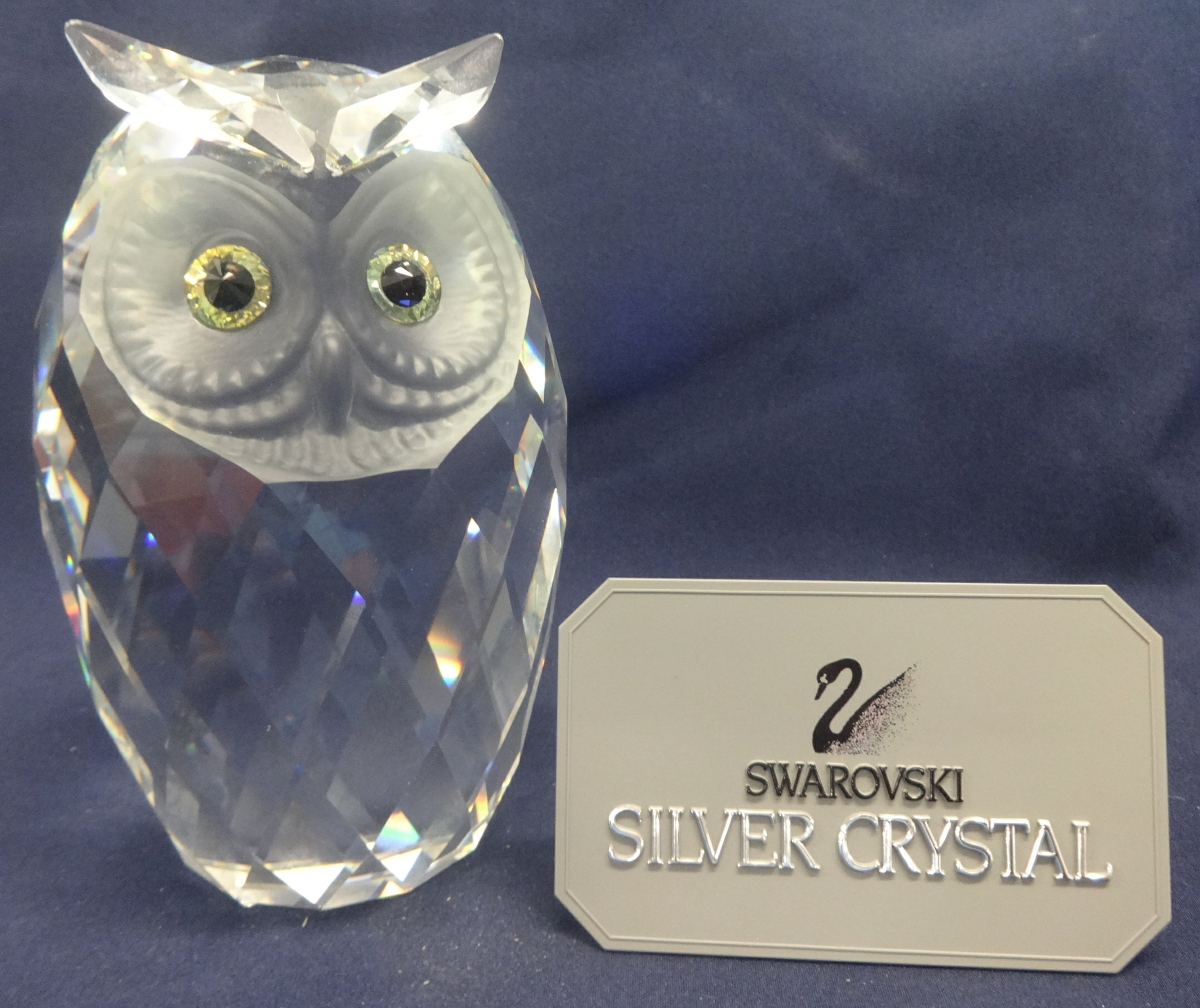 Swarovski Crystal 'Giant Owl', 16cm Height. (only half boxed).