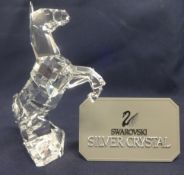 Swarovski Crystal Rearing Horse.