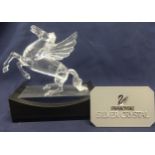 Swarovski Crystal -"Fabulous Creatures" Annual Edition 1998, Pegasus, Cert of Auth and Stand.