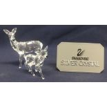 Swarovski Crystal - Mother deer + fawn