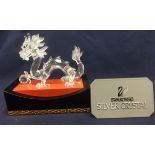 Swarovski Crystal -"Fabulous Creatures" Annual Edition1997, Dragon, Cert of Auth and Stand.