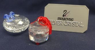 Swarovski Crystal 2 x Jewel Boxes Jewel Love 278832 & Jewel Sweetheart 219966