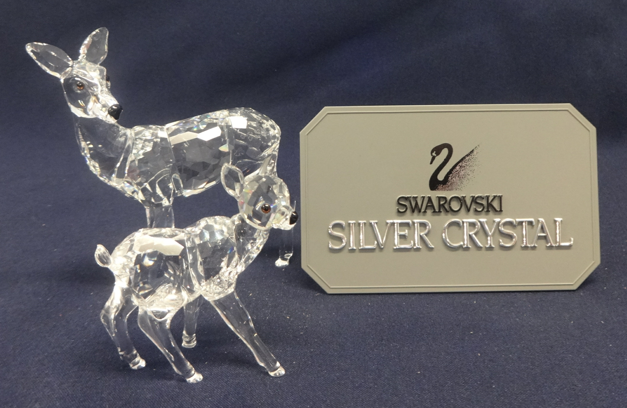 Swarovski Crystal 'Mother Doe, Standing Fawn'