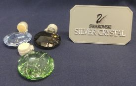 Swarovski Crystal SCS Members Cleaning Kit + 3 Window Ornaments