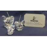 Swarovski Crystal 3 x Mice Large, Medium and Small