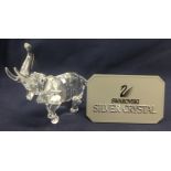 Swarovski Crystal - Trumpeting elephant.