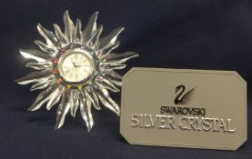 Swarovski Crystal 'Solaris' Table Clock