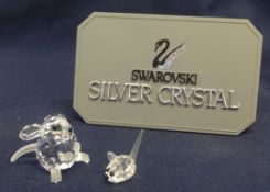 Swarovski Crystal 'Field Mouse' and 3 Baby Field Mice