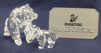 Swarovski Crystal 'Grizzly Bear, Grizzly Cub'