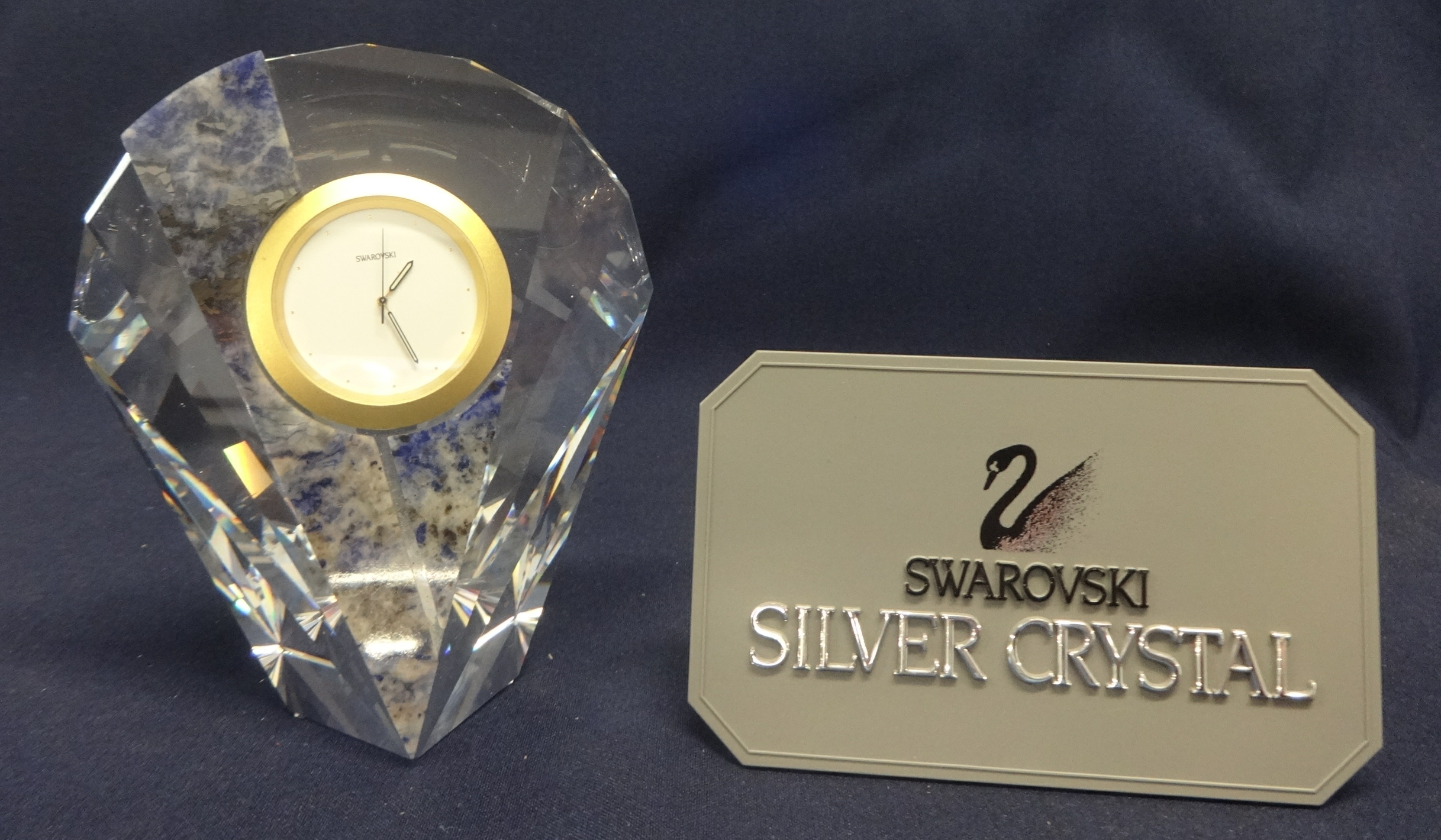 Swarovski Crystal Clock, Table Curacao