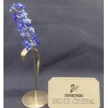 Swarovski Crystal - Forget-me-not on silver stand