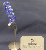 Swarovski Crystal - Forget-me-not on silver stand
