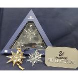 Swarovski Crystal Christmas Stars/Snowflakes (10) 2006, 2007, 2010, 2011 and 2013 (5) SCS