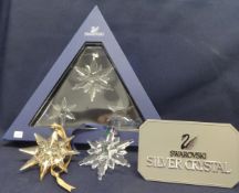 Swarovski Crystal Christmas Stars/Snowflakes (10) 2006, 2007, 2010, 2011 and 2013 (5) SCS